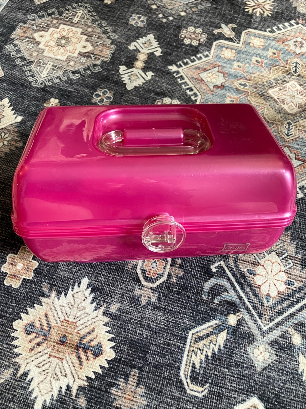 Vintage Pink Caboodles Carry All Organizer Case